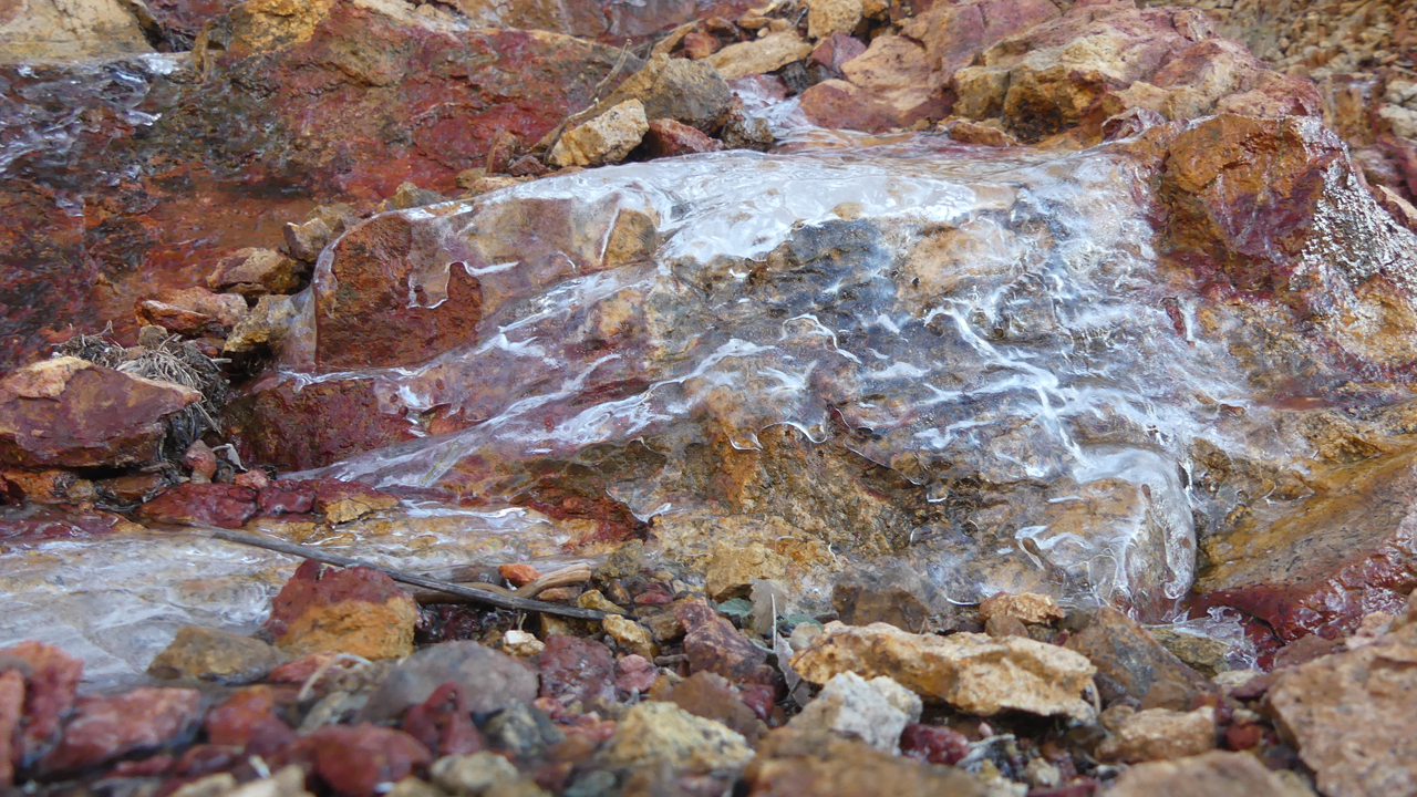 ice on the trail