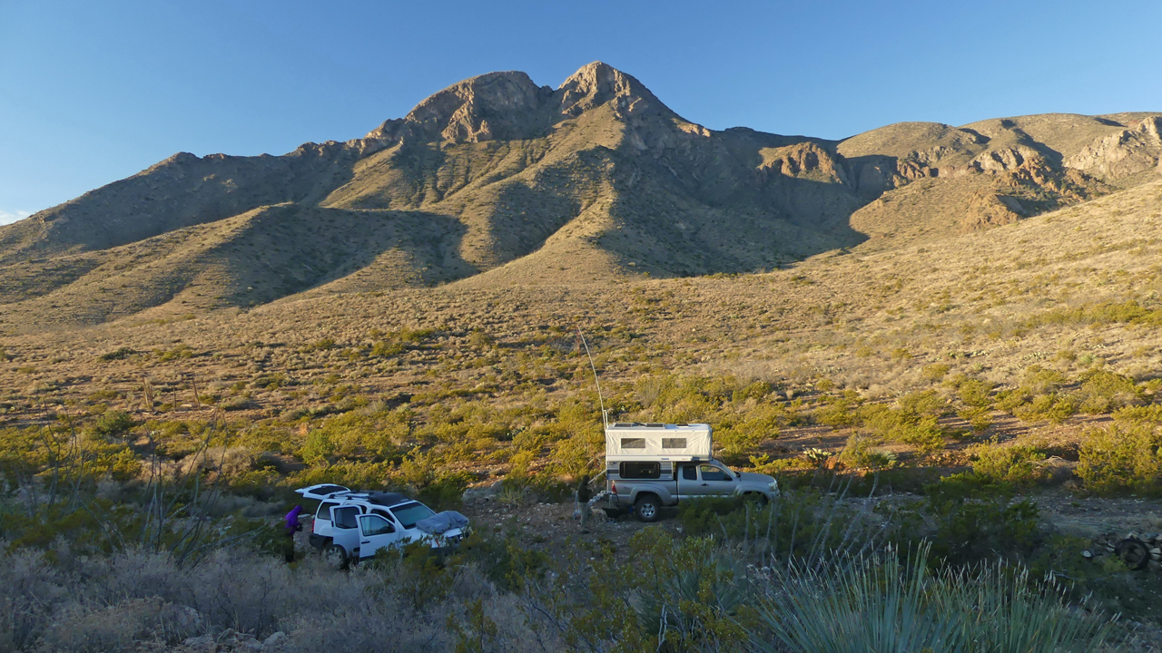 campsite near Victorio Canyon