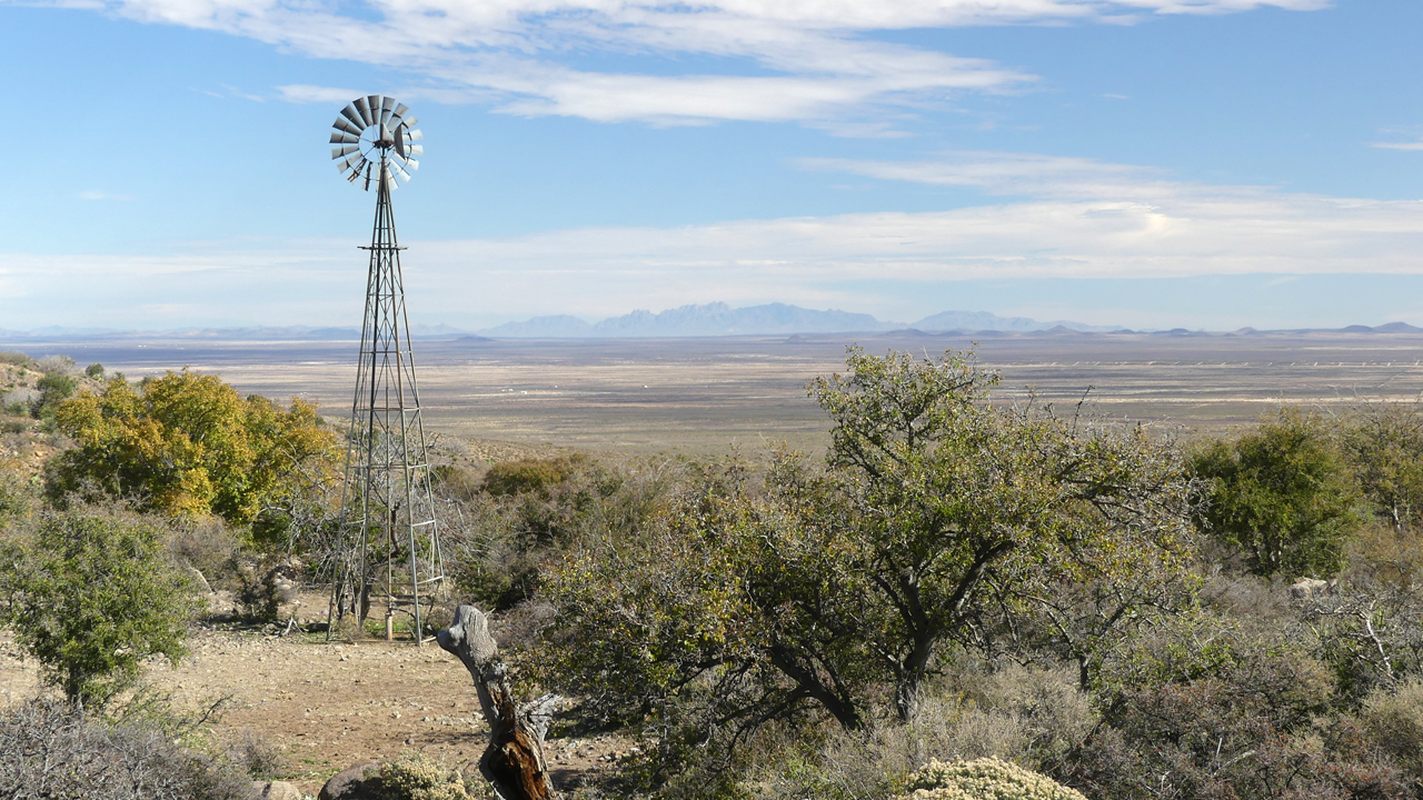 view from windmill looking east