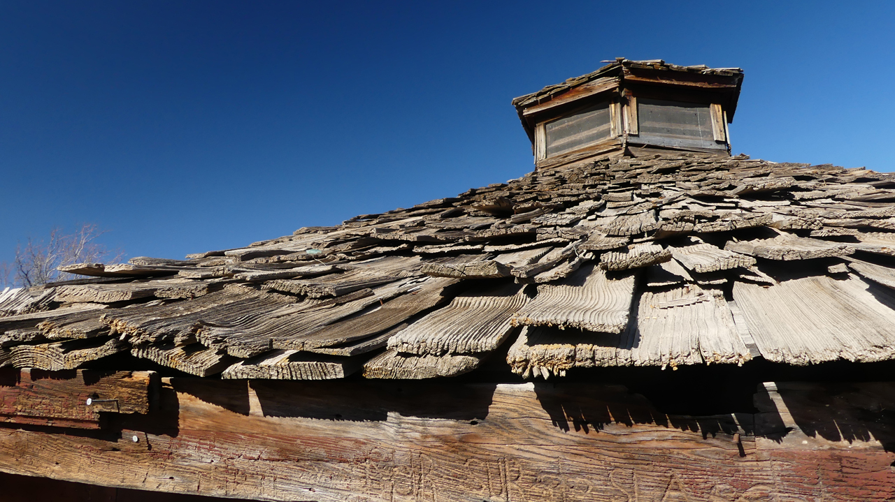 detail of the spring house roof