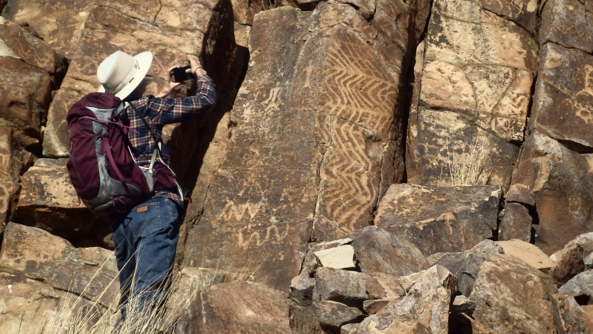 panel of petroglyphs