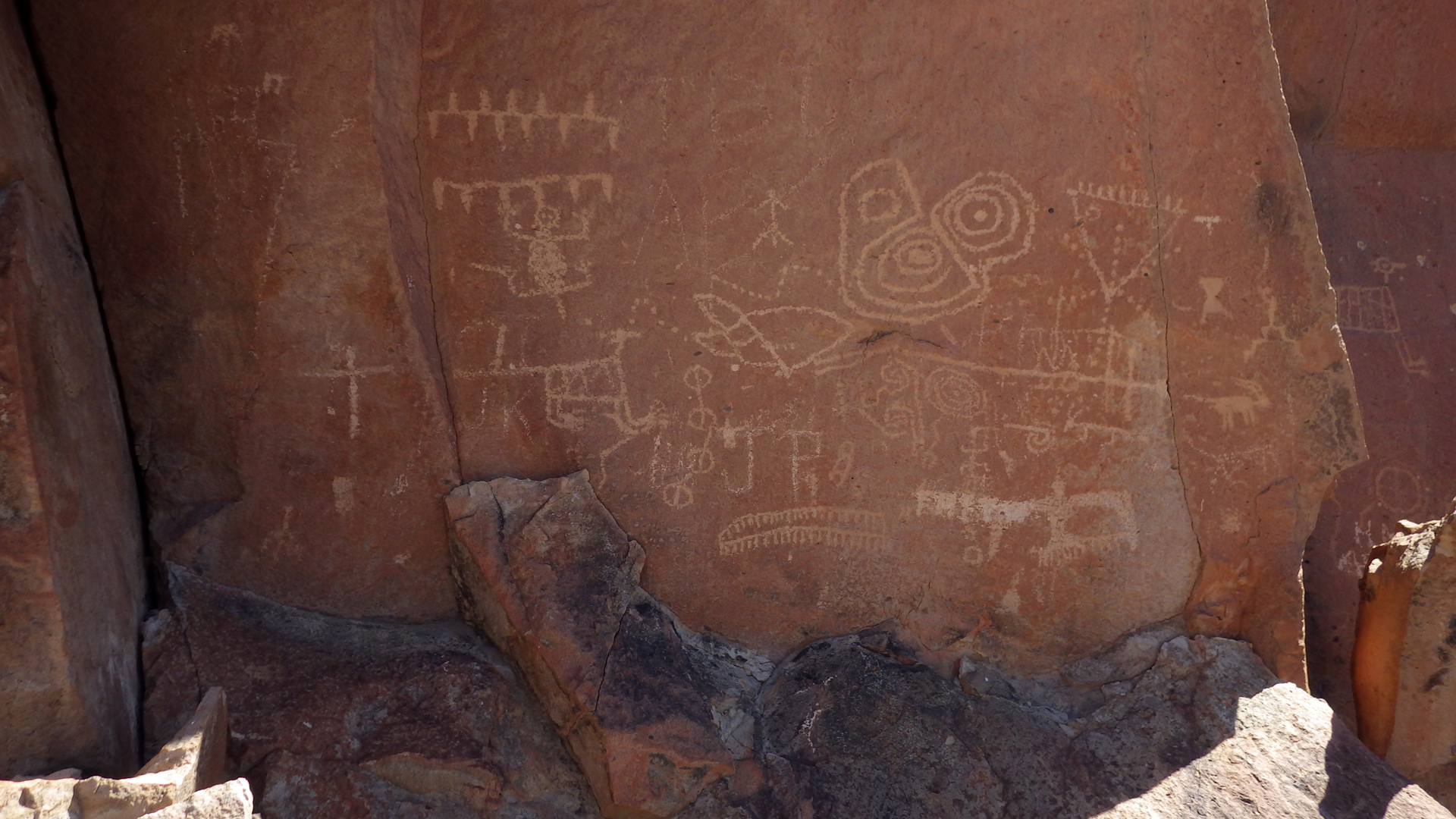 petroglyph panel