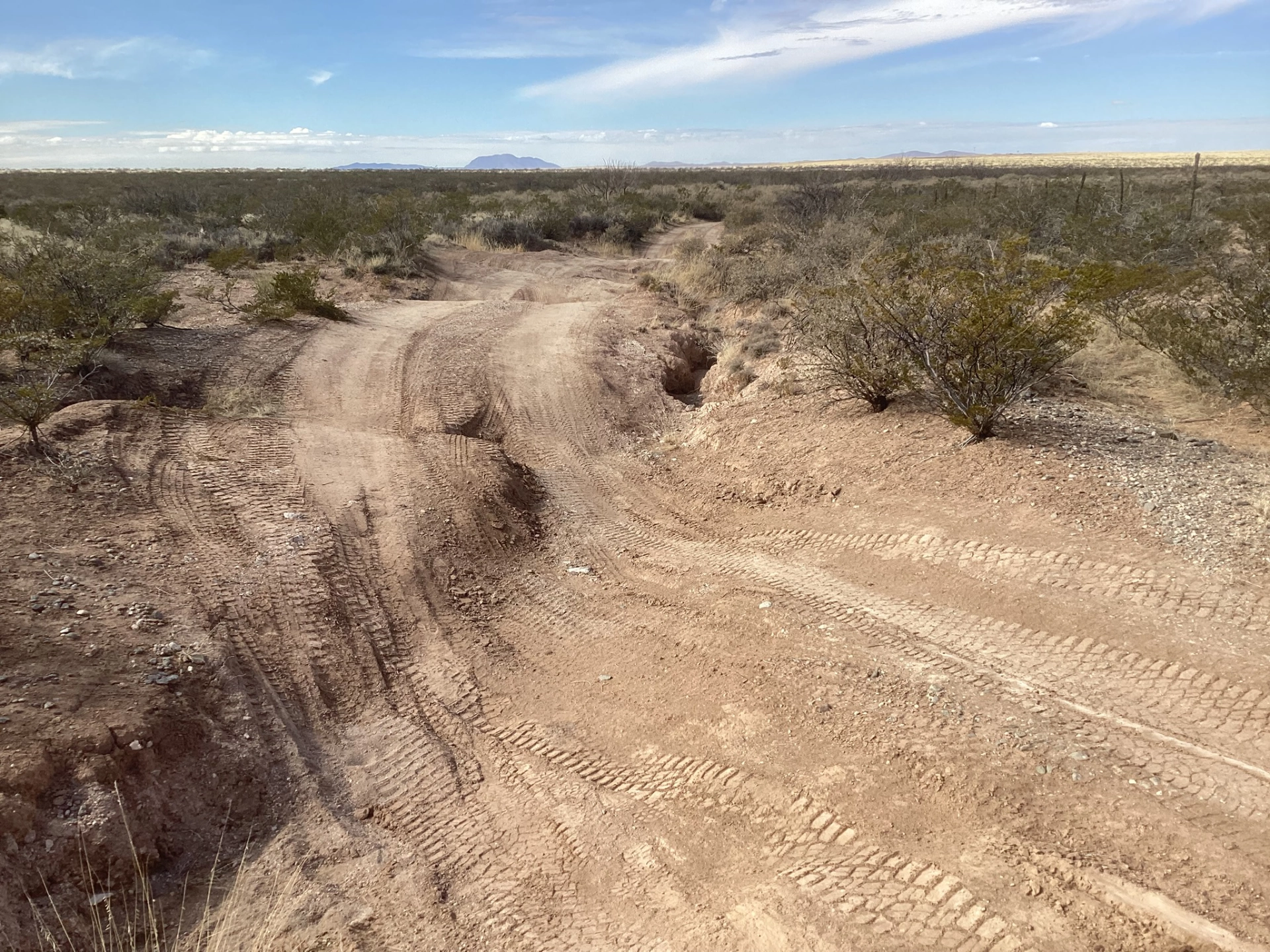 impossible road in the Cornudas Mountains