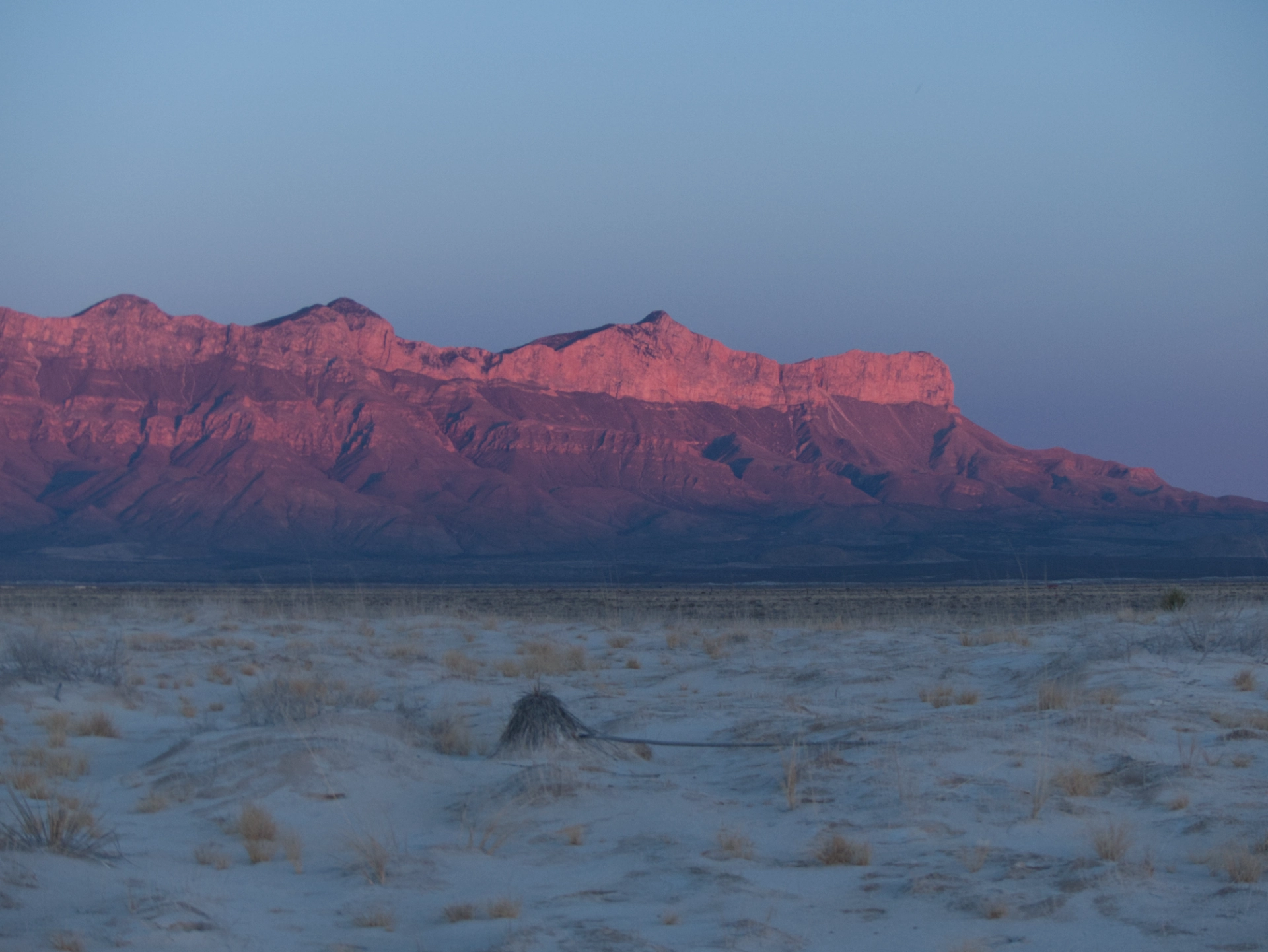 Guadalupe Mountains sunset