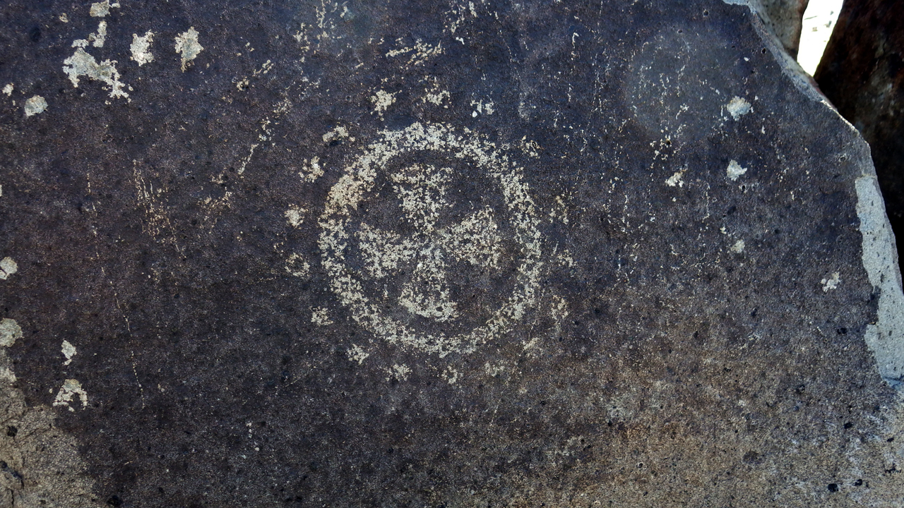 crusader cross petroglyph