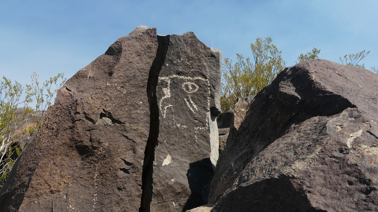 bird face petroglyph