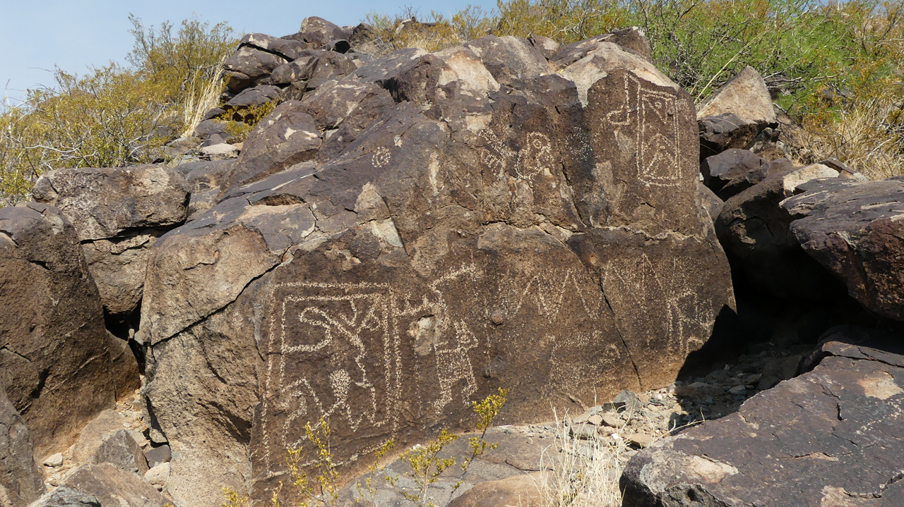 petroglyph panel