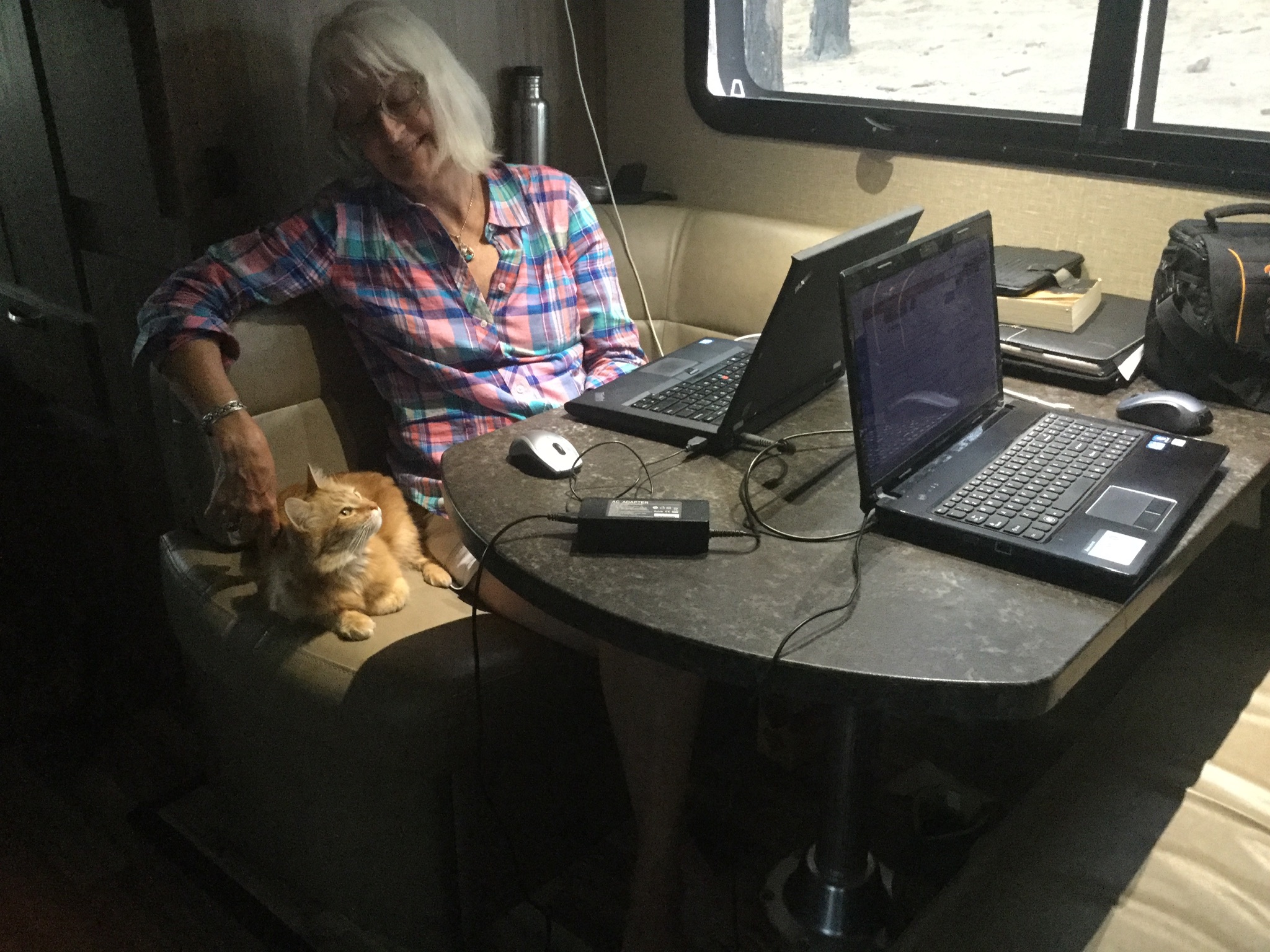 relaxing in the RV