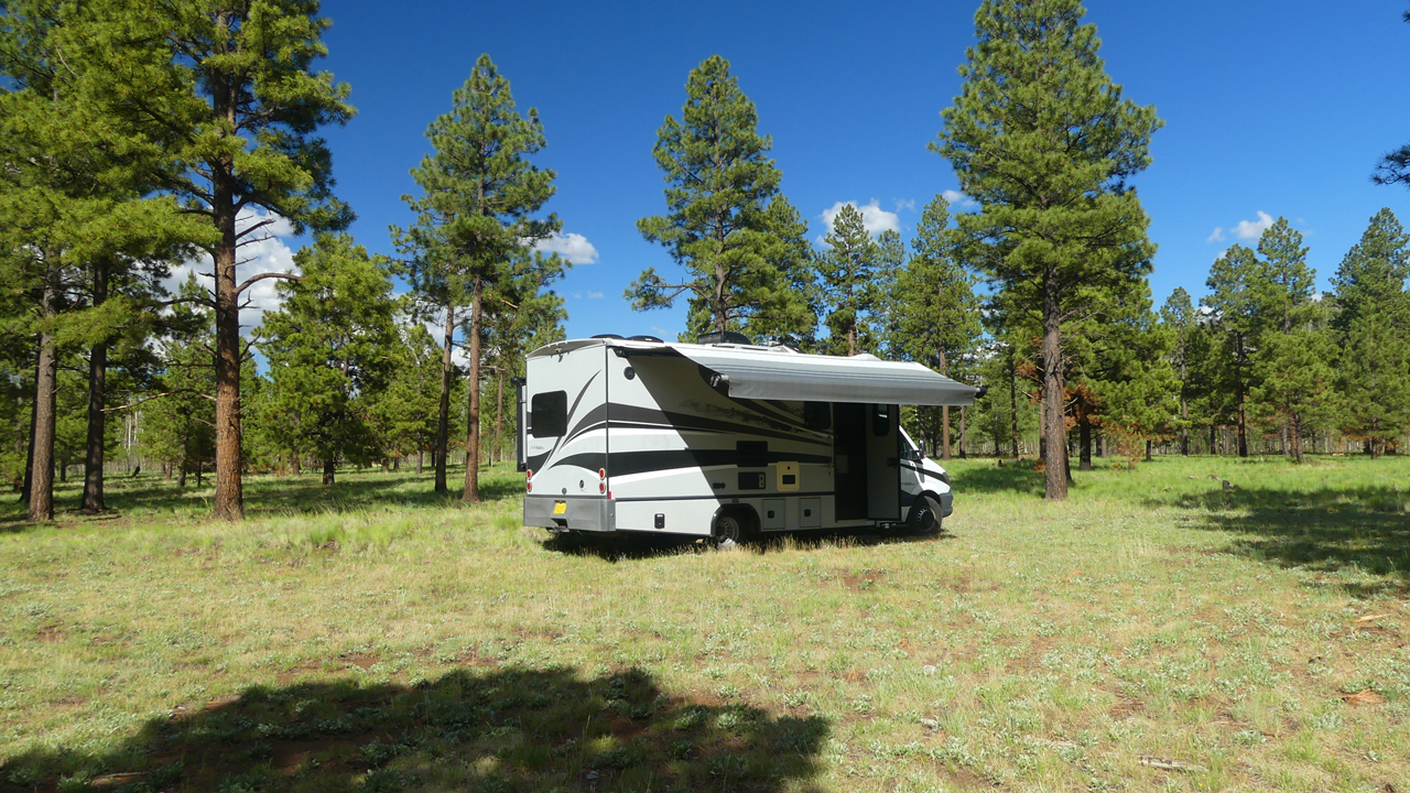 campsite in the White Mountains