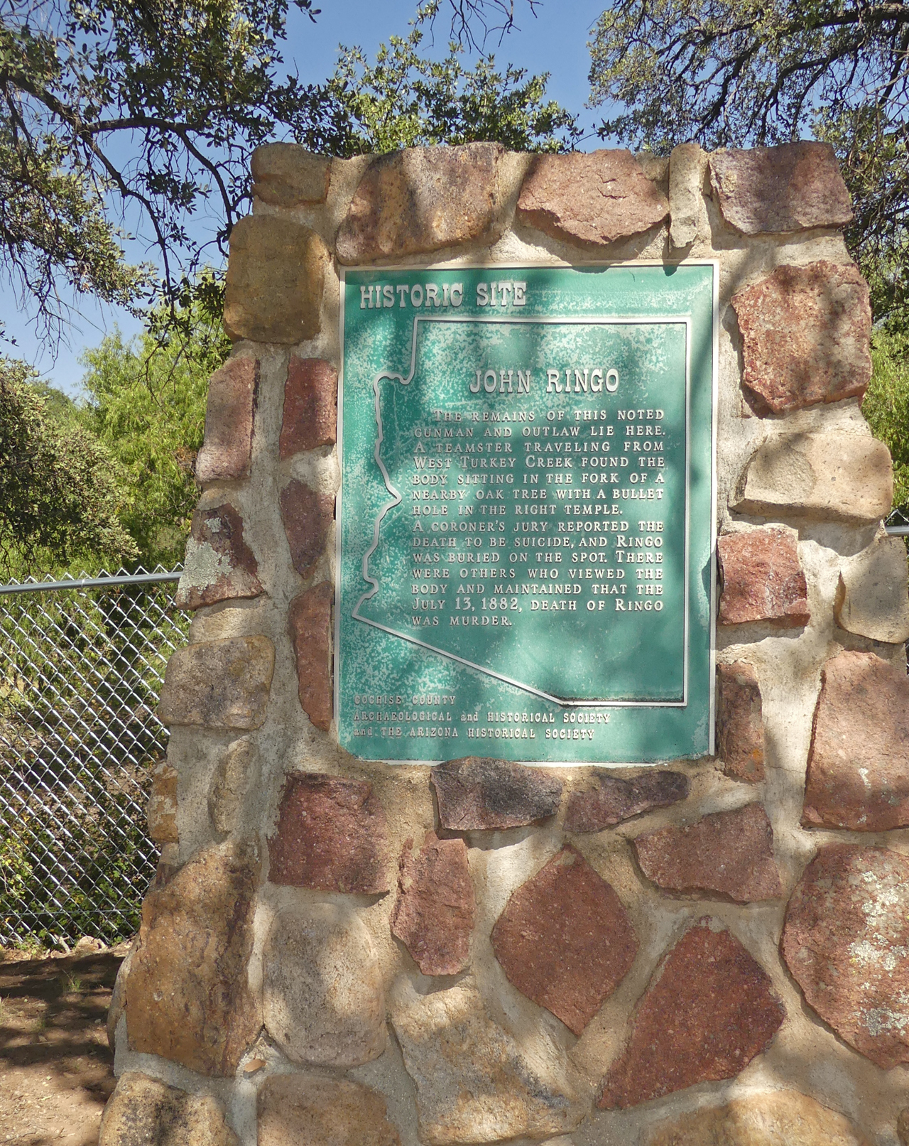 Johnny Ringo's grave