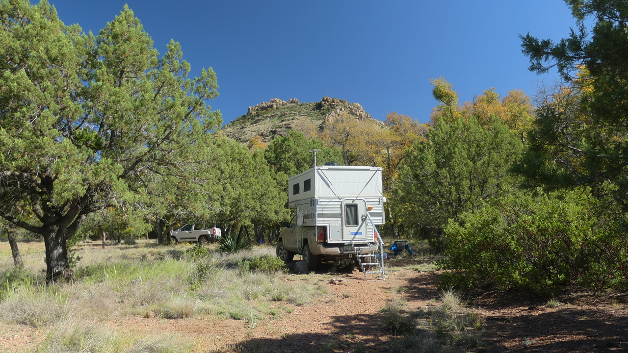 camping in the Galiuro Mountains