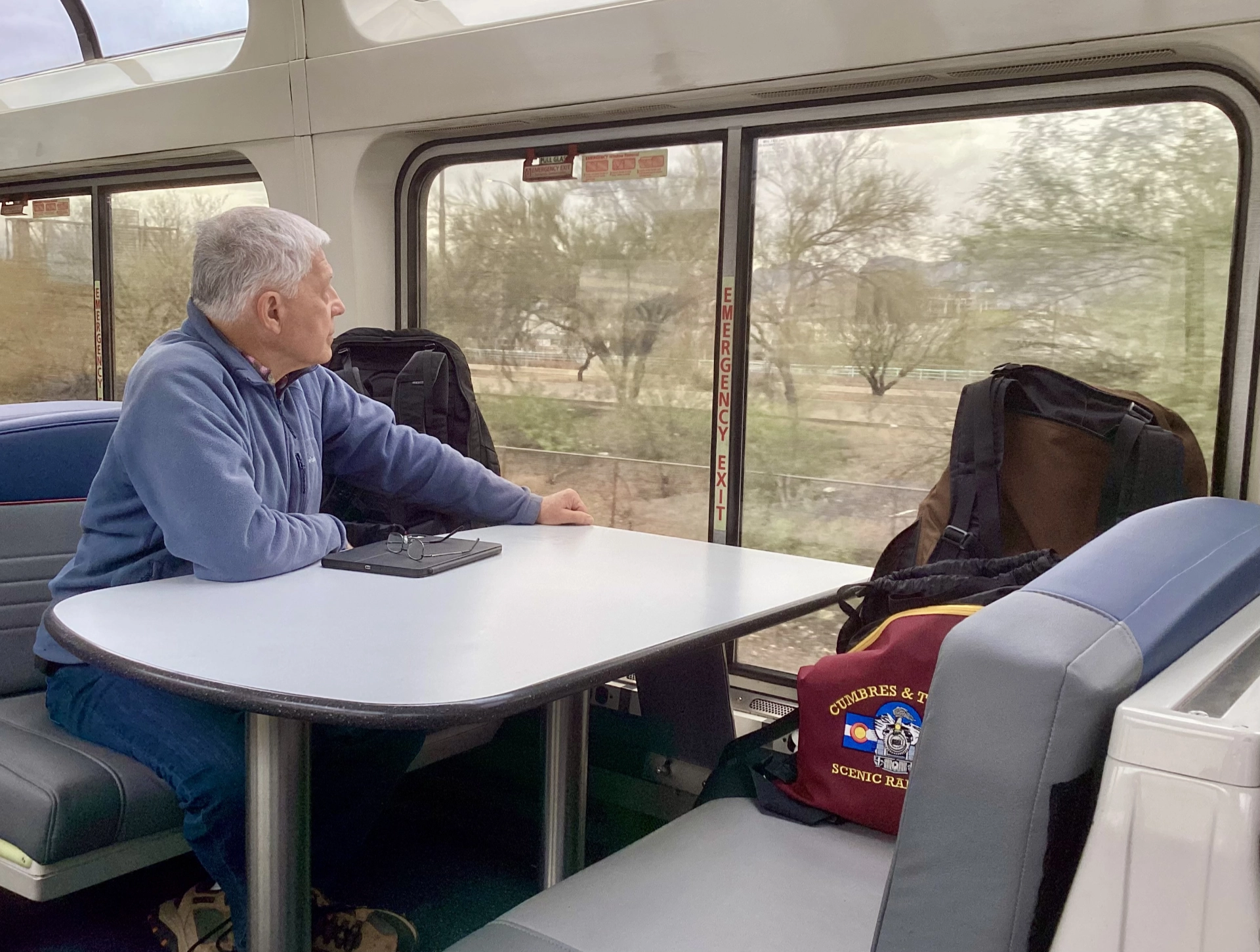 leaving Tucson on the train