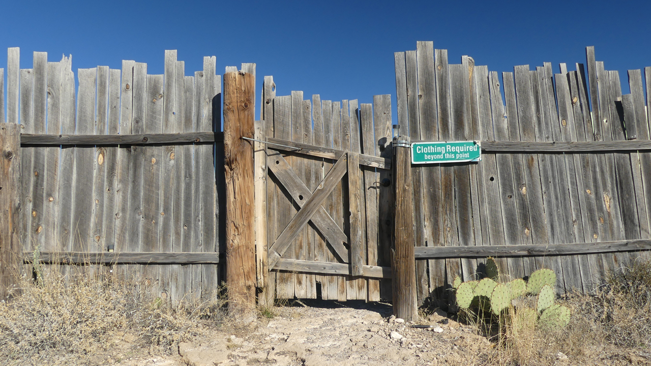 clothing required sign